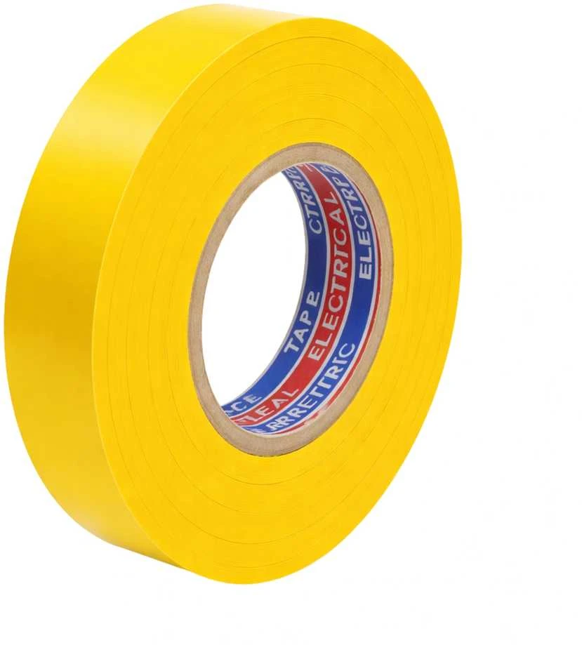 Geltona PVC izoliacinė juosta ritinys