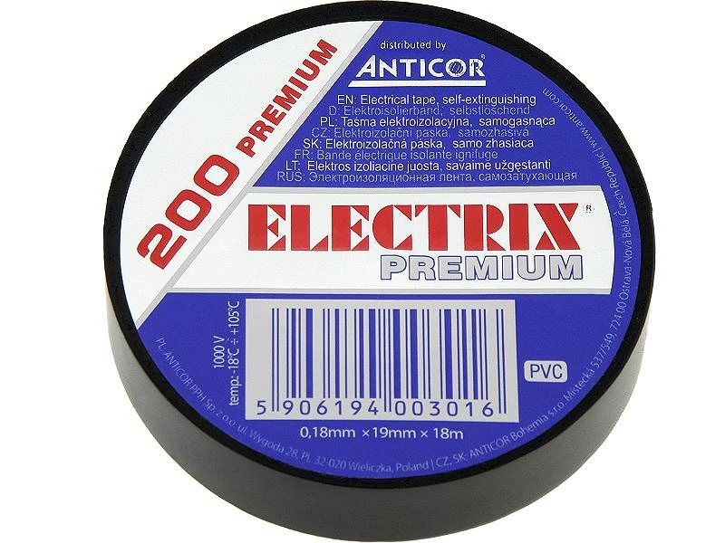 Electrix 200 Premium izoliacinė juosta su etikete