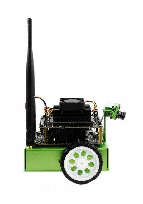 JetBot, rinkinys skirtas dviejų ratų Al roboto platformai su kamera, DC varikliu ir OLED ekranu surinkti, Waveshare 16909