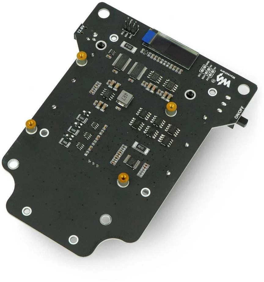 JetRacer, keturių ratų roboto platforma su fotoaparatu, DC ir OLED ekranu, skirtas Nvidia Jetson Nano, Waveshare 17607