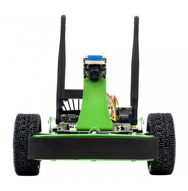 JetRacer, keturių ratų roboto platforma su fotoaparatu, DC ir OLED ekranu, skirtas Nvidia Jetson Nano, Waveshare 17607
