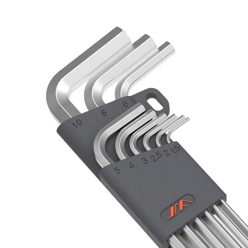 Hatlapfejű kulcskészletek JIMI Home JM-G1309N 1.5-10 mm (ezüst)