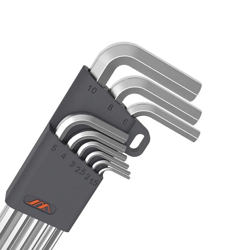 Hatlapfejű kulcskészletek JIMI Home JM-G1309N 1.5-10 mm (ezüst)