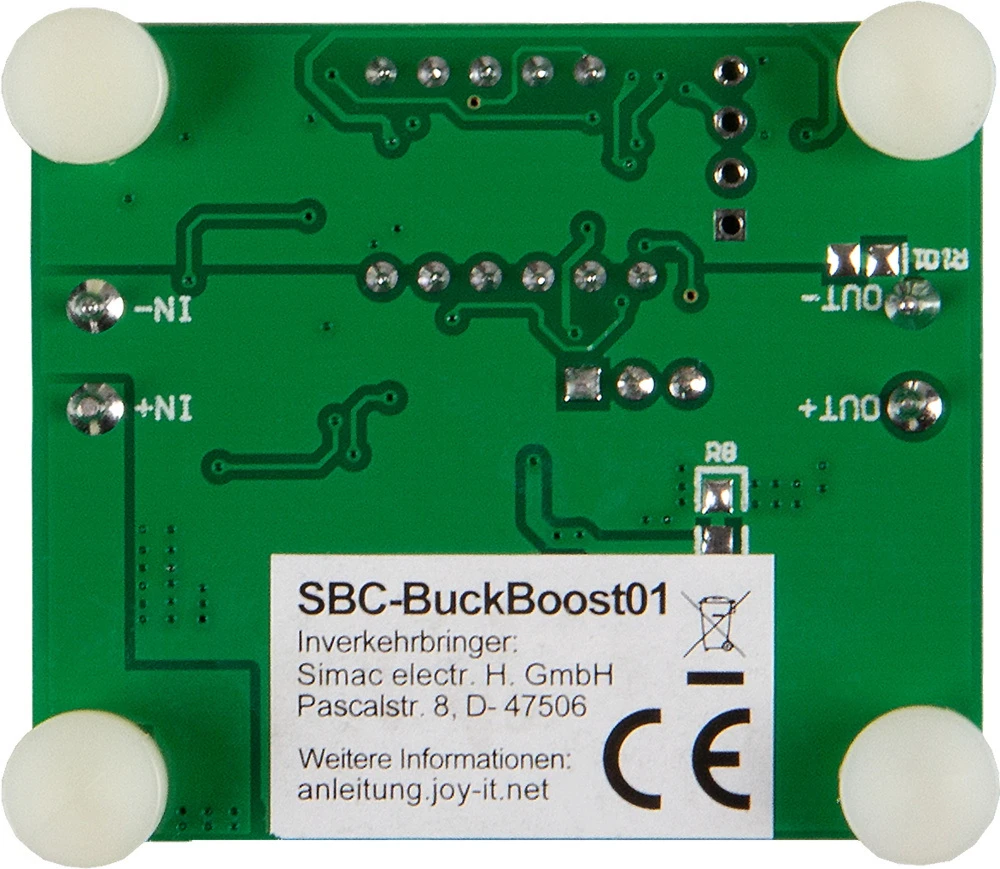 Joy It Buck-Boost keitiklis – įtampos didinimas/mažinimas – DC 25 W 2 A su LED ekranu