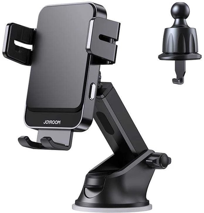 Joyroom JR-ZS219 automobilinių laikiklių rinkinys su Qi indukciniu įkrovikliu (juodas)