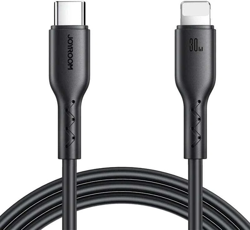 Joyroom Kabelis Flash įkrovimas USB C prie Lightning SA26-CL3 / 30W / 1m (juodas)