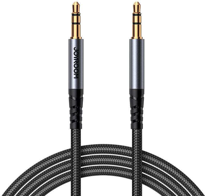 Audio kabelis Joyroom SY-A08 3,5mm to 3,5mm 1.2m juodas