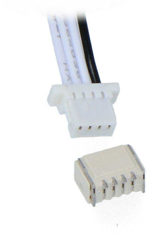 JST SH 4 kontaktų 20 cm laidas + lizdas, SparkFun PRT-10359