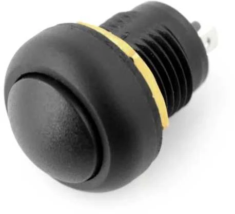 Apvalus 12mm mygtukas su fiksavimo žiedu