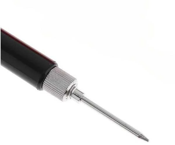 Juodas matavimo zondas – 12.5 cm – Matavimo adata – Mėginių imtuvas