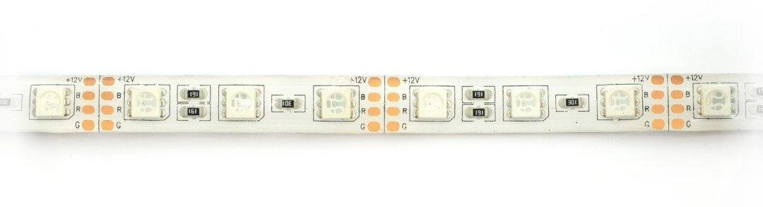 Oem Juosta LED SMD5050 IP65 14.4W, 60 LED/m, 10mm, RGB - 5m