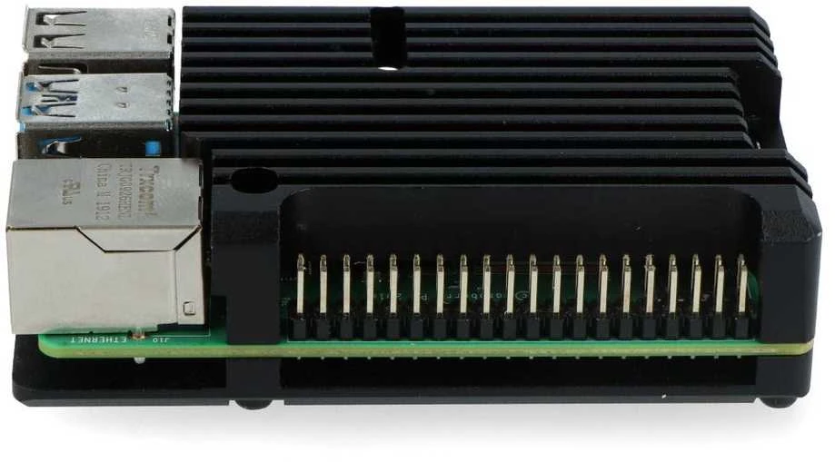 justPi korpusas Raspberry Pi 4B - aliuminis - juodas - LT-4B03