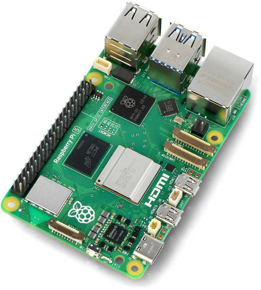 Raspberry Pi 5 8 GB plokštė su jungtimis