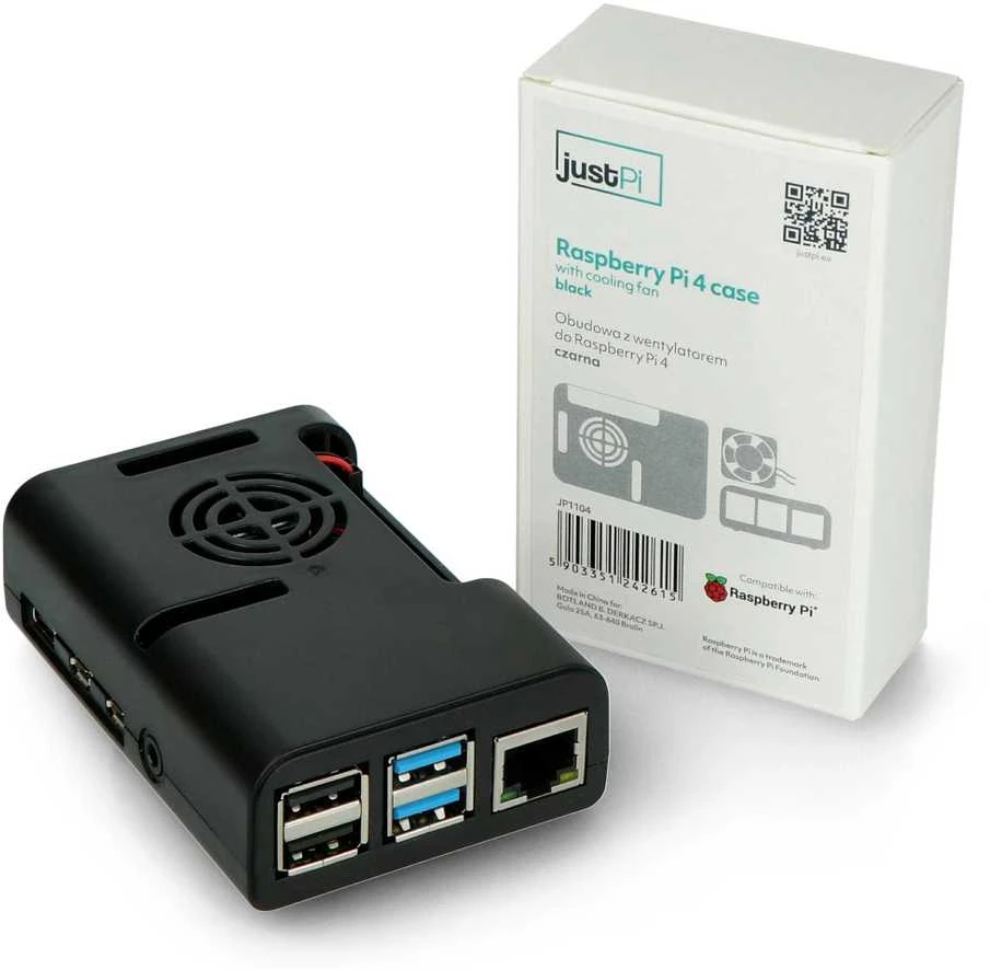 JustPi rinkinys su Raspberry Pi 4B WiFi 4GB RAM + 32GB Micro SD + priedai