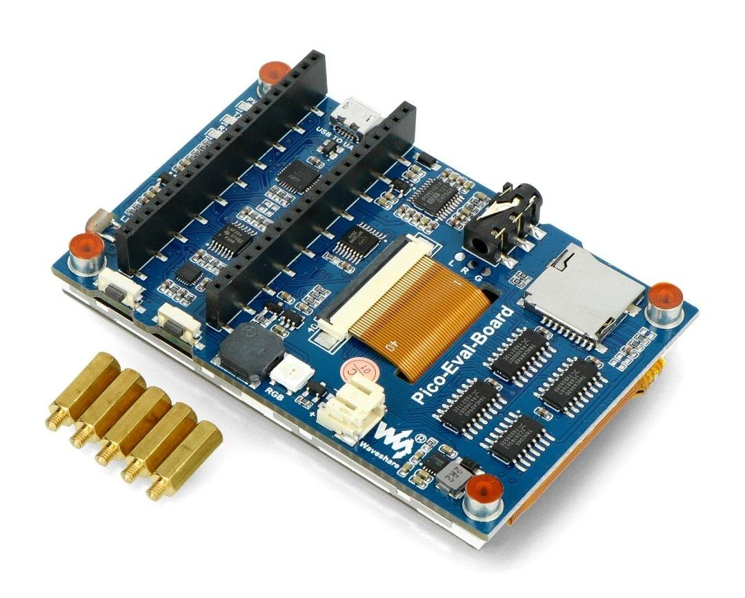 Jutiklinis ekranas LCD IPS Ekranas 3.5'' 480x320px + garsas - SPI - 65K RGB - Raspberry Pi Pico - Waveshare 20159