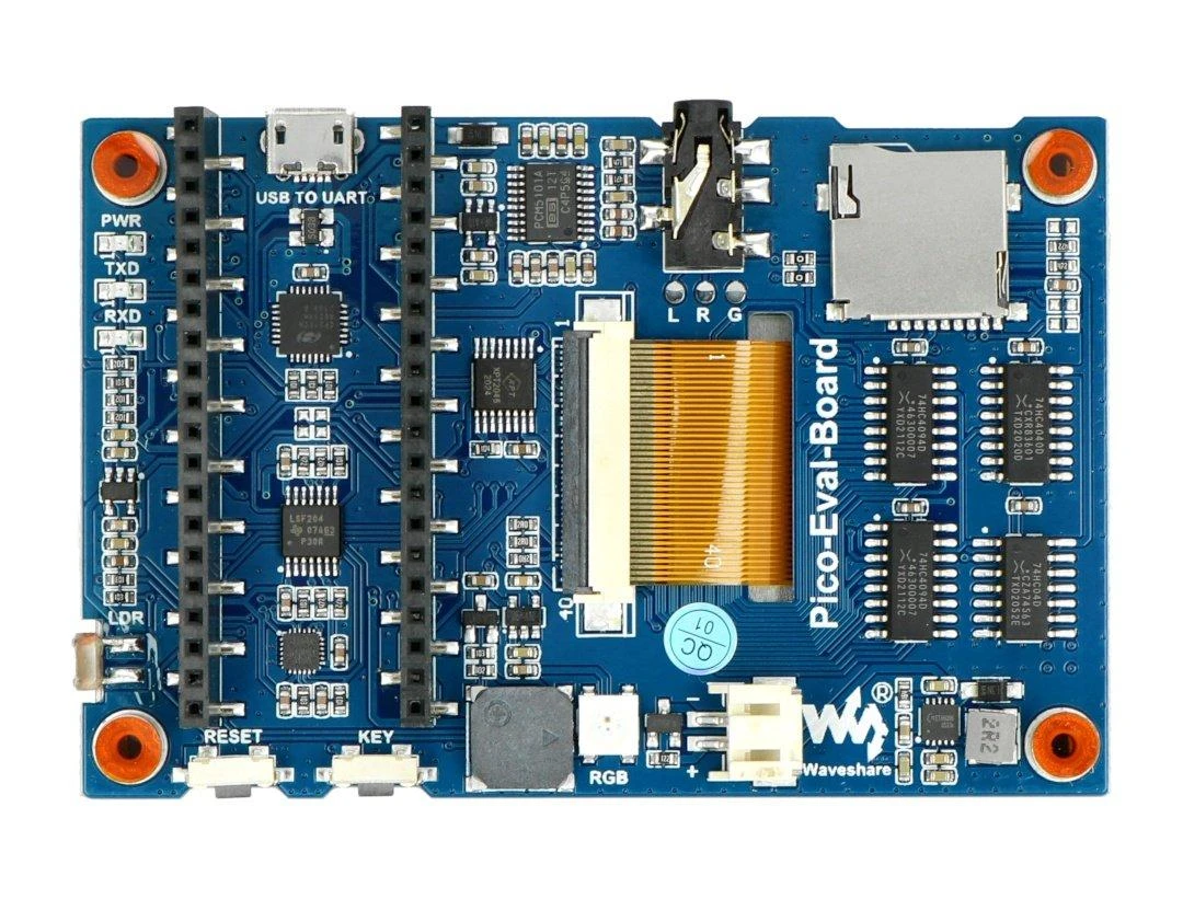 Jutiklinis ekranas LCD IPS Ekranas 3.5'' 480x320px + garsas - SPI - 65K RGB - Raspberry Pi Pico - Waveshare 20159