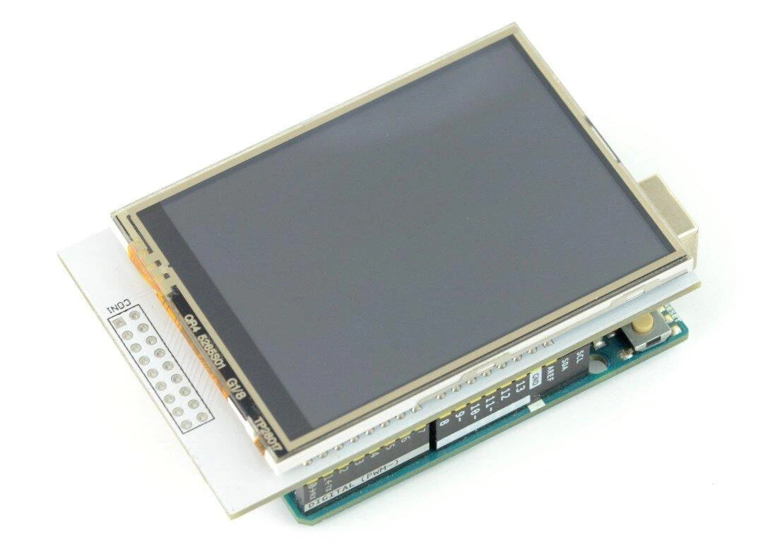 TFT LCD 2.8 colio modulis su Arduino jungtimis