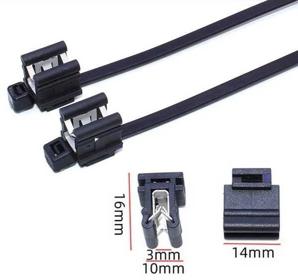 Oem Kabelio raištis 200x5mm su lygiagrečiu užtrauktuku 3-6mm - juoda