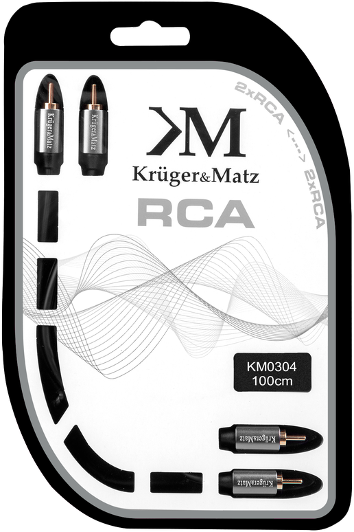 Kabelis 2RCA-2RCA 1.0 m Kruger & Matz