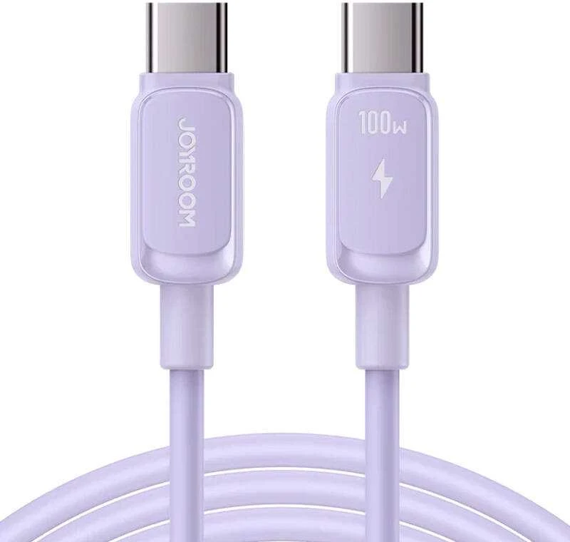 Kabelis S-CC100A14 100 W USB C į USB C Joyroom / 100 W / 1.2 m (violetinė)