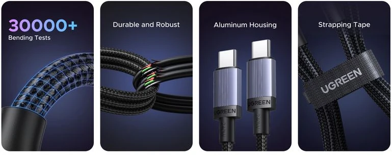 Kabelis USB C - USB C 0.5m 240W L532 UGREEN