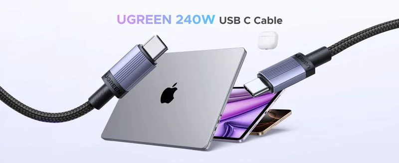 Kabelis USB C - USB C 0.5m 240W L532 UGREEN