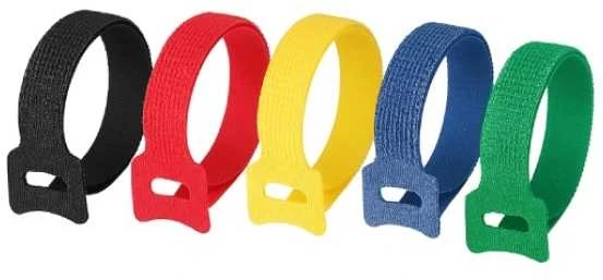 Oem Kabelių laikiklis - įvairių spalvų - Velcro kabelių raištis - 110x10mm - 50vnt