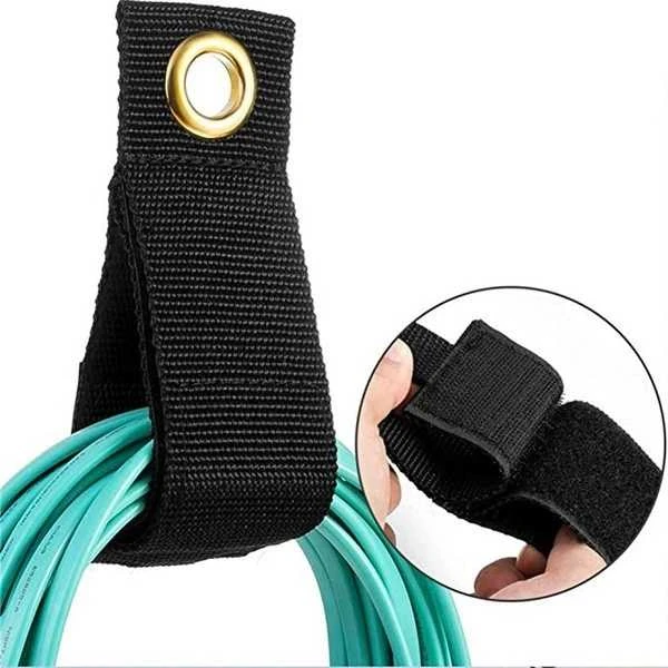 Oem Kabelių laikiklis - tvirtas Velcro - S dydis 25x100mm - juodas - tvirtinimo juosta