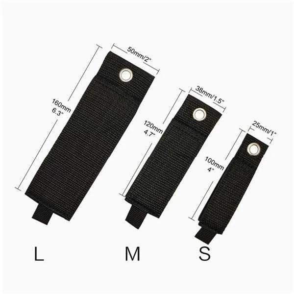 Oem Kabelių laikiklis - tvirtas Velcro - S dydis 25x100mm - juodas - tvirtinimo juosta