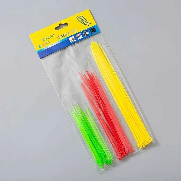 Oem Kabelių raištis - spalvoti raiščiai - nailoniniai kabelių raiščiai - Rinkinyje 60 vnt