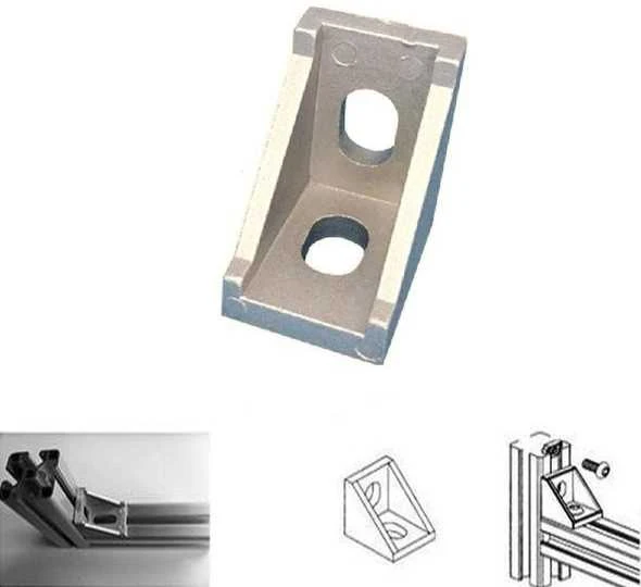 Grąžtas Oem Kampinis laikiklis 35x35mm aliuminio profiliams 3030 - TSLOT, T-NUT, TNUT