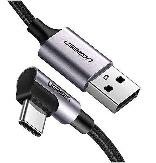 Kampinis USB-C laidas UGREEN US284 3A 3m