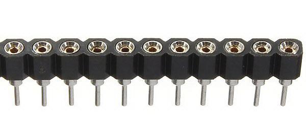 Oem Karpomas lizdas 1x40 2.54mm tiesus - 2.9mm aukštis