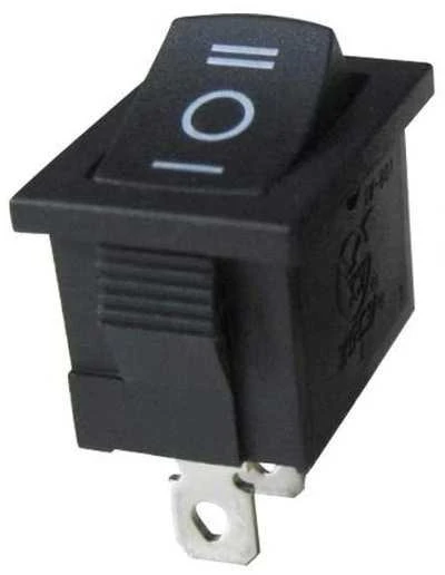 KCD1 svirtinis jungiklis - ĮJUNGIMO/IŠJUNGIMO/ĮJUNGIMO jungiklis - 230V - 3 kontaktų