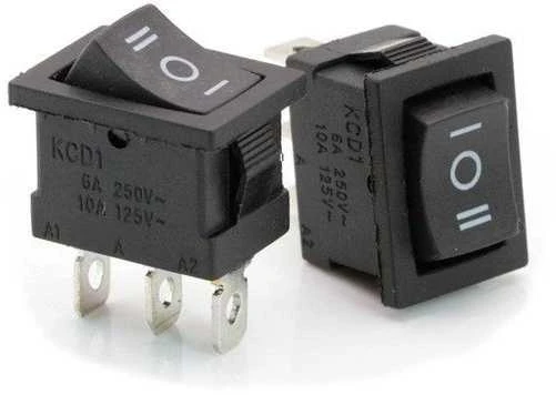 KCD1 svirtinis jungiklis - ĮJUNGIMO/IŠJUNGIMO/ĮJUNGIMO jungiklis - 230V - 3 kontaktų