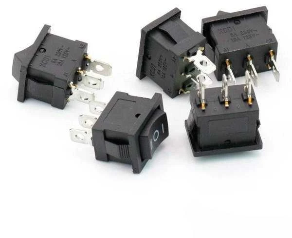 KCD1 svirtinis jungiklis - ĮJUNGIMO/IŠJUNGIMO/ĮJUNGIMO jungiklis - 230V - 3 kontaktų
