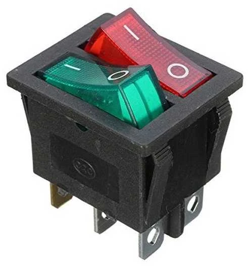 Oem KCD3 raudonai žalias svirties jungiklis – ON/OFF jungiklis – 220V – 6 PIN