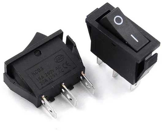 Oem KCD3 svirties jungiklis – ĮJUNGIMO/IŠJUNGIMO jungiklis – 230V – 3 PIN