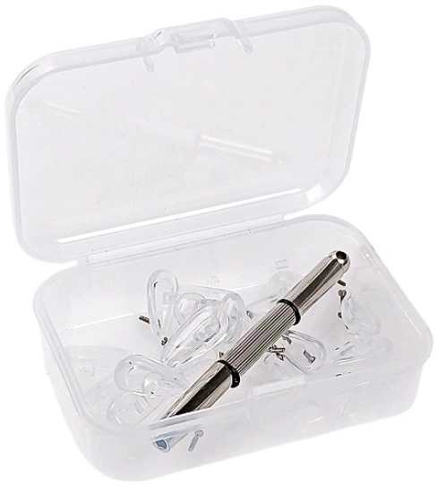 Oem Keičiamų nosies pagalvėlių rinkinys 6.7x13.1 mm akiniams - 5 poros - silikoninės nosies pagalvėlės - G14