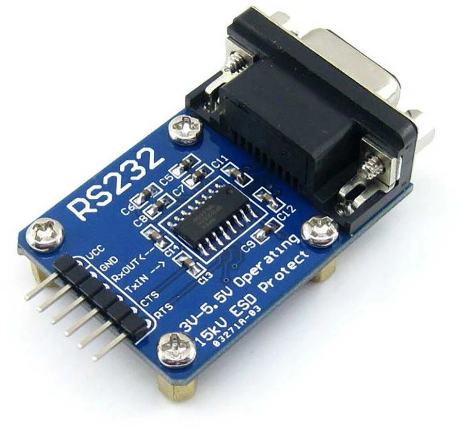 RS232 į UART keitiklio modulis su SP3232 lustu