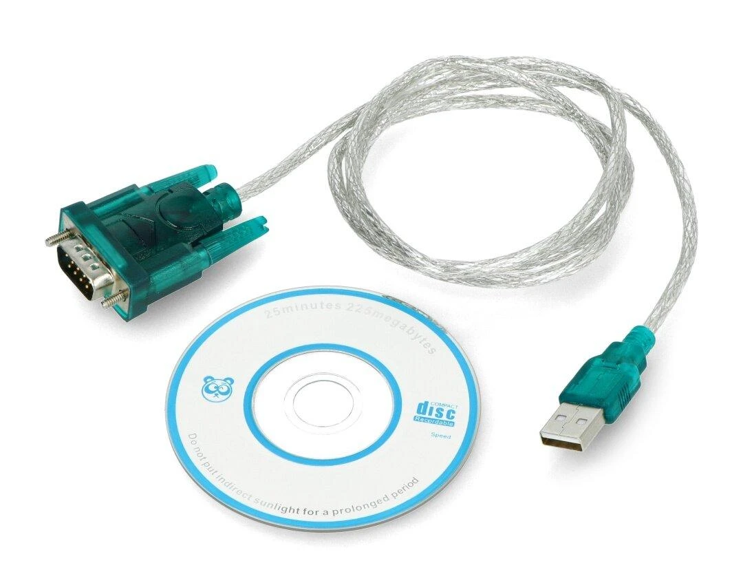 Keitiklis USB A - RS-232 Akyga AK-CO-02 - 1m