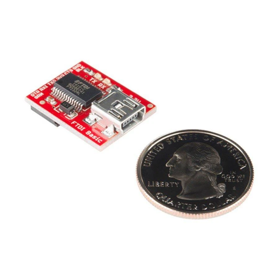 Keitiklis USB-UART FTDI 3.3 V miniUSB, SparkFun DEV-09873