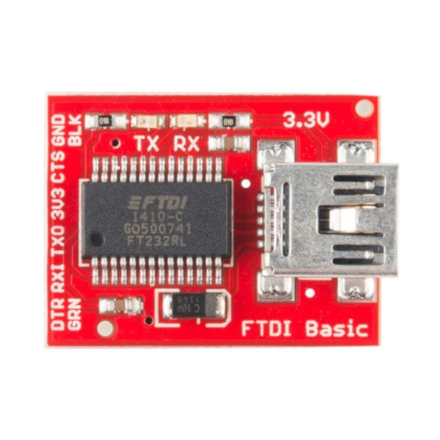 USB-UART FTDI modulis su miniUSB jungtimi