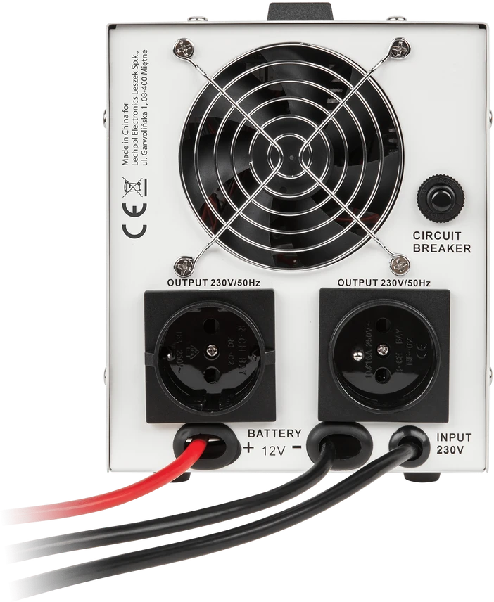 KEMOT PROsinus-800 nepertraukiamo maitinimo šaltinis su gryna sinusine banga ir įkrovimo funkcija 12V 230V 800VA/500W