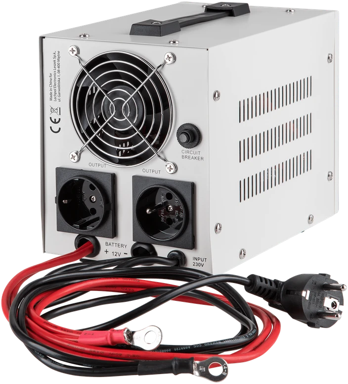 KEMOT PROsinus-800 nepertraukiamo maitinimo šaltinis su gryna sinusine banga ir įkrovimo funkcija 12V 230V 800VA/500W