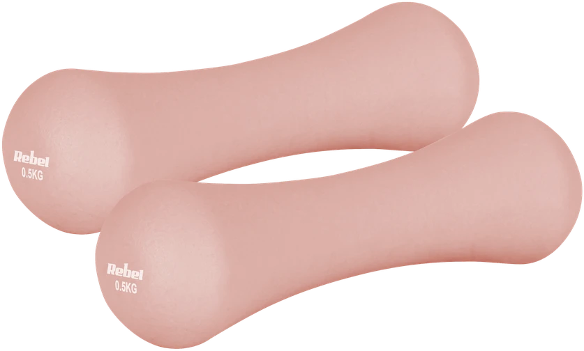 Hantelki Ketaus neopreno hanteliai 2 x 0,5kg, REBEL ACTIVE