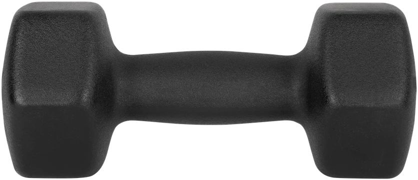 Hantelki HEX 2x7kg neopreno ketaus hanteliai, REBEL ACTIVE