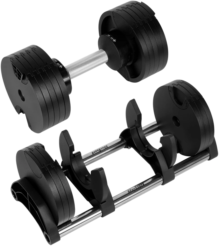 REBEL ACTIVE automatinis ketaus hantelis, 36 kg, 2kg žingsniai