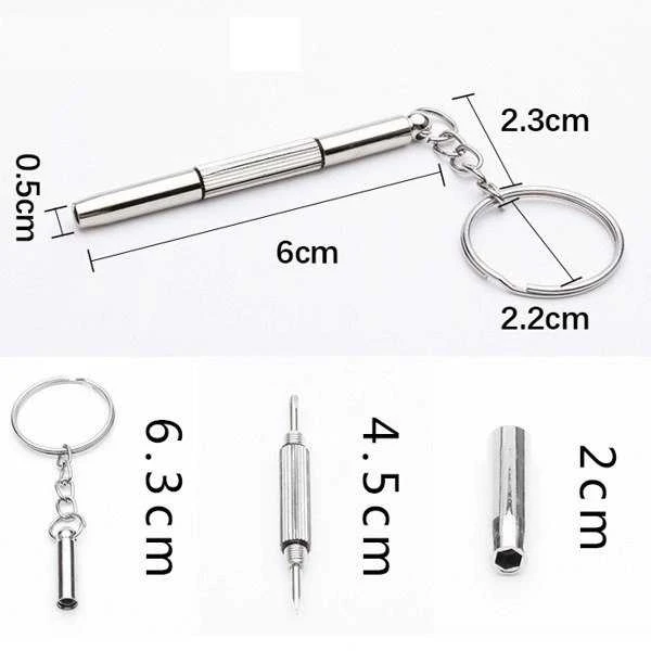 Oem Keychain 3in1 atsuktuvas atsuktuvas - mini įrankis