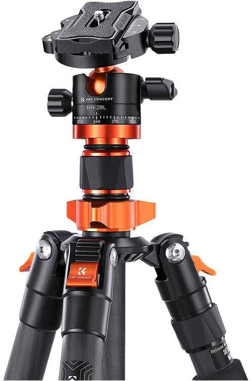 Kf Concept Trikojis K&amp;F Concept D255C4+BH-28L + Greito atjungimo plokščių rinkiniai